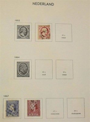 Lot 398 - Netherlands. An 1852 to 1999 mint and used collection in two Davo albums. Includes 1852 10c...