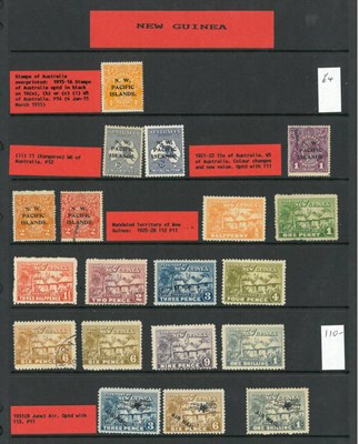 Lot 400 - New Guinea. A mainly mint range on loose stockcards. Better noted. Stc £1000