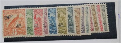 Lot 401 - New Guinea. 1931 Air overprints. Very fine mint set