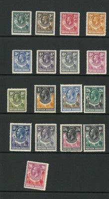 Lot 410 - Northern Rhodesia. 1925 to 1929 lightly mounted mint set