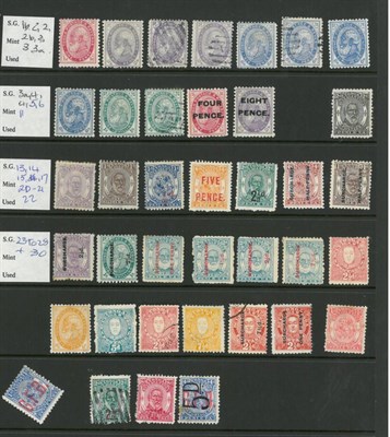 Lot 435 - Tonga. A selection of mint and used from first issues to the 1960's on four loose Hagner pages