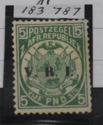 Lot 437 - Transvaal. 18 June 1900 £5 deep green. Fresh mint. Horizontal crease not detracting. RPSL Cert...