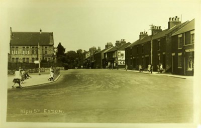 Lot 564 - Eston. Vintage to modern collection of postcards in a maroon album. Includes real photographic...