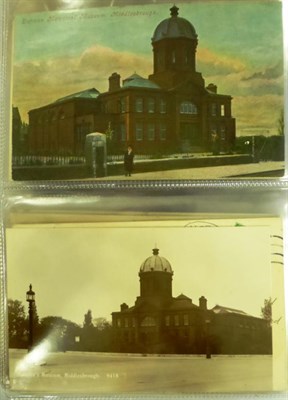 Lot 574 - Middlesbrough. The Cenotaph and the Dorman Museum. A collection of fifty nine cards. Coloured,...