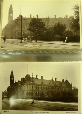 Lot 576 - Middlesbrough. A collection of one hundred and four vintage cards depicting the Town Hall and...