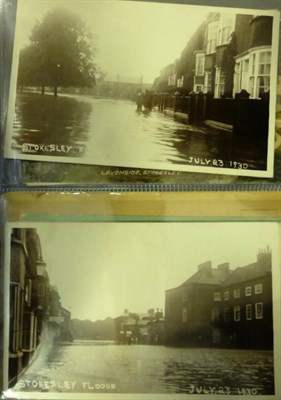 Lot 592 - Stokesley. An album housing over ninety, mainly pre war and inter war postcards. Includes...