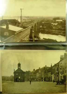 Lot 595 - Yarm. One hundred and forty mainly pre war postcards, including real photographic, novelty etc., in