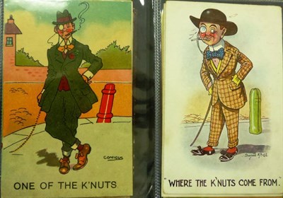 Lot 605 - K-nuts. Twenty four colourful, comic cards in mixed condition