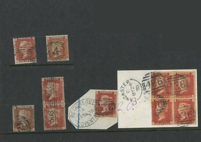 Lot 628 - Great Britain. A small selection of Queen Victoria used, line engraved issues on and off cover....