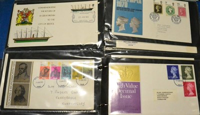 Lot 640 - Great Britain. A collection of First Day (with values to £10) and commemorative covers 1967 to...