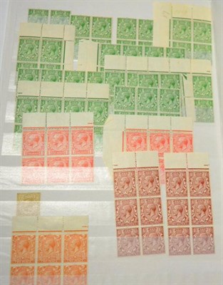 Lot 642 - Great Britain. A large green stockbook very sparsely filled with mint  King George V singles,...