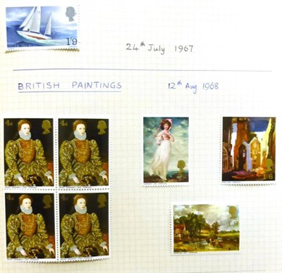 Lot 674 - Great Britain. Three albums housing mainly QEII pre decimal mint and used. Loose stockcards...