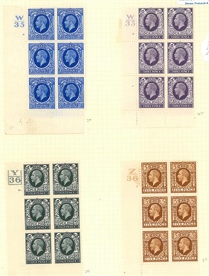 Lot 697 - Great Britain. 1934 to 1936 definitive set, 1935 Silver Jubilee, 1936 definitive set and 1940 Stamp