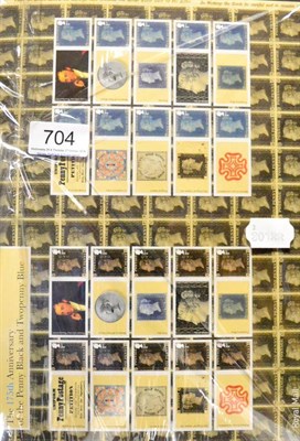 Lot 704 - Great Britain. A collection of 2007 to 2015 Royal Mail Label 'Smiler' Sheets ( 29). Also four...