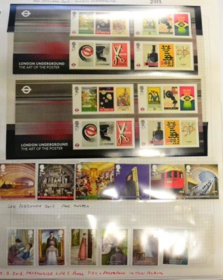 Lot 711 - Great Britain. Two albums housing a 1996 to 2015 mint collection. Includes sets, strips, M/S's etc