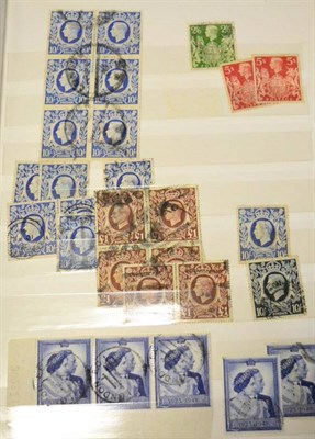 Lot 717 - Great Britain. A blue stockbook housing all reigns, both mint and used, with duplication....