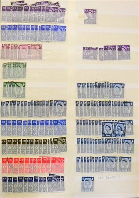 Lot 730 - Great Britain. A red stockbook part filled with used Postage Dues and Regional's. Duplication