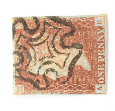 Lot 847 - Great Britain. 1841 1d Red-brown A-E, Plate 8. Four margins, used with a fine black Maltese...