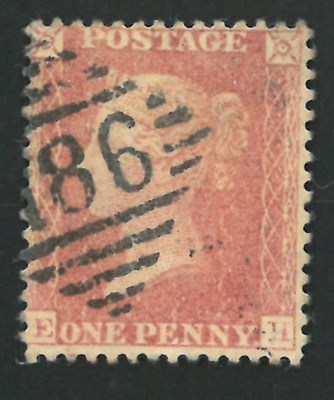 Lot 933 - Great Britain. 1861 4d Rose-red E-H, Plate 65, Die II, Watermark Large Crown, alphabet III,...