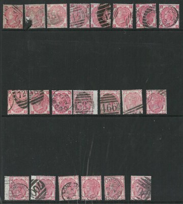 Lot 935 - Great Britain. 1862 3d Bright carmine O-C, Plate 2, Watermark Emblem, without dots,...