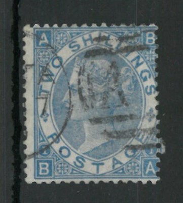 Lot 952 - Great Britain. 1867 to 1880 2s Cobalt B-A, Plate 1, centred to lower right. Used with BPA Cert 1957