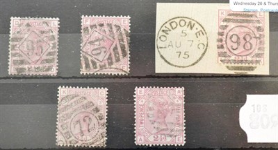 Lot 971 - Great Britain. 1875 2 1/2d Rosy mauve. Watermark Anchor, L-D, Plate 1. S.G.Spec.J1; L-K, Plate...