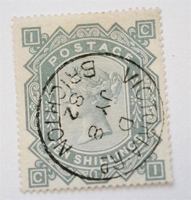 Lot 981 - Great Britain. 1878 10s C-I, Watermark Maltese cross. Good used with a Victoria Rd, Brighton Jy...