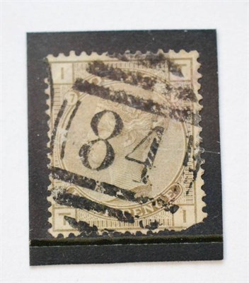 Lot 988 - Great Britain. 1880 to 1883 4d Grey-brown T-I, with a distinct error, Plate 7 showing at left...