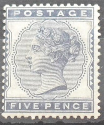 Lot 989 - Great Britain. 1881 5d Indigo. Good mint