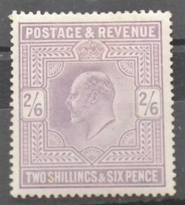 Lot 1045 - Great Britain. 1902 2s6d Lilac. Good mint