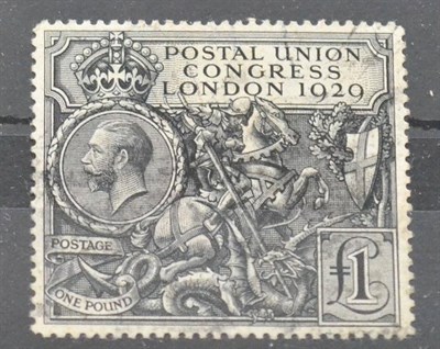 Lot 1082 - Great Britain. 1929 £1 UPU, used