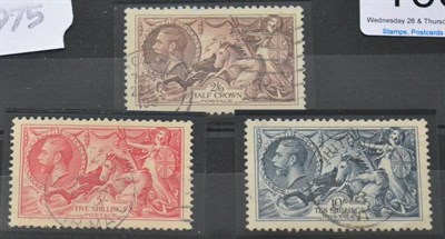 Lot 1083 - Great Britain. 1934 Re-engraved Seahorse set.  Good used