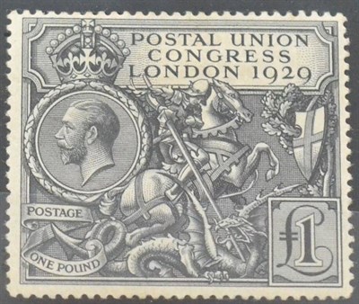 Lot 1084 - Great Britain. 1929 £1 U.P.U. Good mint