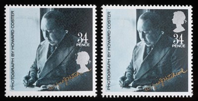 Lot 1100 - Great Britain. 1985 British Film Year. 34p Alfred Hitchcock unmounted with Queen's profile...