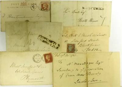 Lot 1111 - Great Britain. Various covers, cards and entires, including 1823 and 1837 entires to Edinburgh...