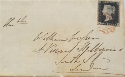 Lot 1138 - Great Britain. November 1840 mourning entire from the Duke of Sutherland at Trentham to London,...