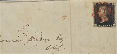 Lot 1153 - Great Britain. February 1841 entire (Edinburgh local letter), bearing 1840 1d black F-K. Four...