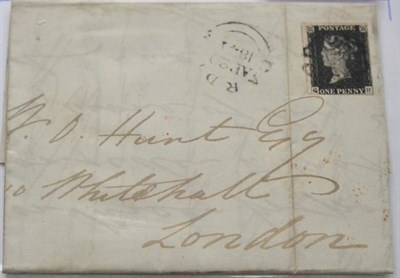 Lot 1162 - Great Britain. April 1841 entire from the National Provincial Bank, Cardiff to Whitehall,...