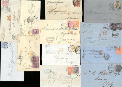 Lot 1224 - Great Britain. A small collection of mainly surface printed covers, entires, outer letter sheet...