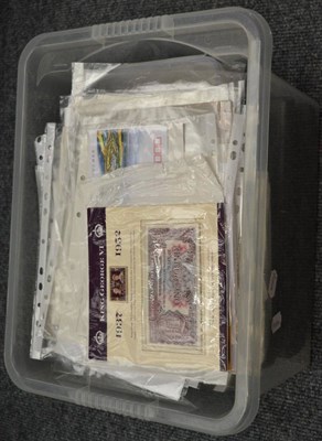Lot 9 - A Clear Plastic Container housing a miscellaneous range of early Great Britain including 1840...
