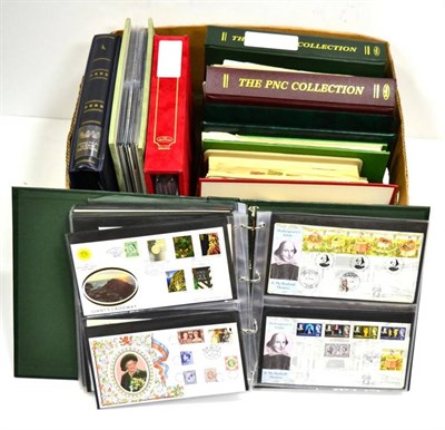 Lot 42 - Mainly Large Benham Silks in three binders, plus a binder housing mainly numismatic covers...