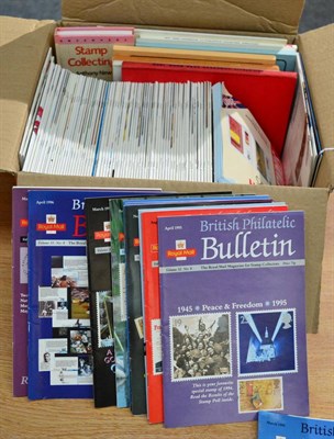 Lot 80 - A Large Carton housing world in albums, binders etc. Two port folio's of USA and  Great Britain...