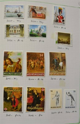 Lot 166 - Belgium. A 1945 to 1998 mint and used collection in a black spring back album, with odd...