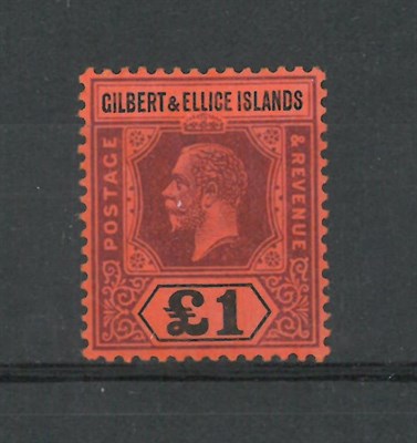 Lot 202 - Gilbert and Ellice Islands. 1924 £1 unmounted