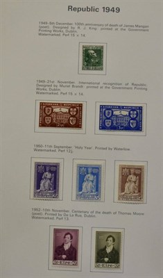 Lot 210 - Ireland.  A three volume mint collection from 1929 to 1996. Noted 1948 to 1965 Airs, 1950 Holy...