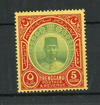 Lot 221 - Malaysian States - Trengganu. 1938 $5 mint