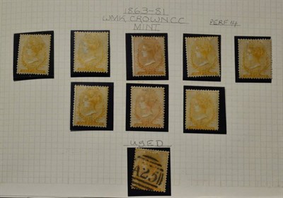 Lot 222 - Malta. A black Senator album housing an 1883 to 1935 mint and used collection. Includes 1863...