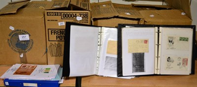 Lot 257 - U.S.A. Forty eight binders housing a range of stamps Postal History, vintage postcards and...