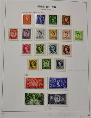 Lot 266 - Great Britain. A Davo album housing a 1953 to 1971 mint and used collection. Includes 1952 to...