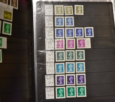 Lot 288 - Great Britain. A mint and used stock in a brown binder. Includes watermark varieties, shades,...